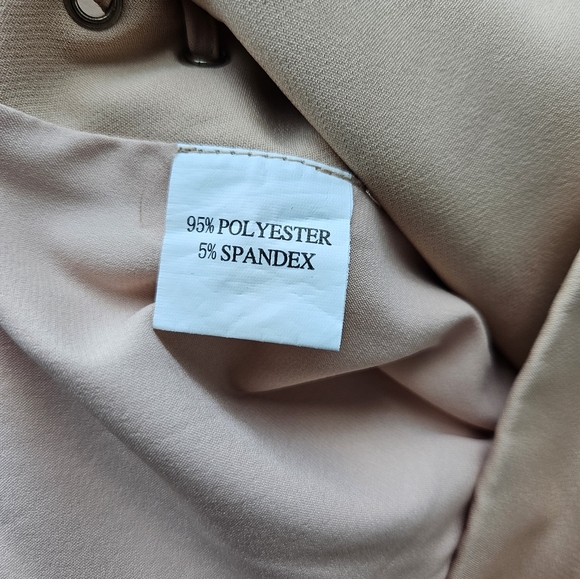 House Of CB Anuki Nude Chain Link Long Sleeve Body Hugging Dress - Picture 13 of 15